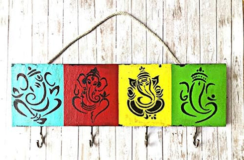 CrafTreat Indian Stencils for Painting on Wood, Wall, Tile, Canvas, Paper and Floor - Indian Theme Bundle - 7 Pcs - 6x6 Inches Each - Reusable DIY...