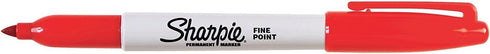 Sharpie Permanent Markers, Fine Tip, Black & Red, 2 Pack...