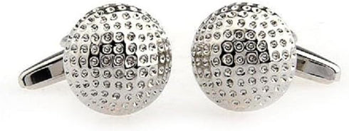 Golf Ball Pair Cufflinks in a Presentation Gift Box & Polishing Cloth...