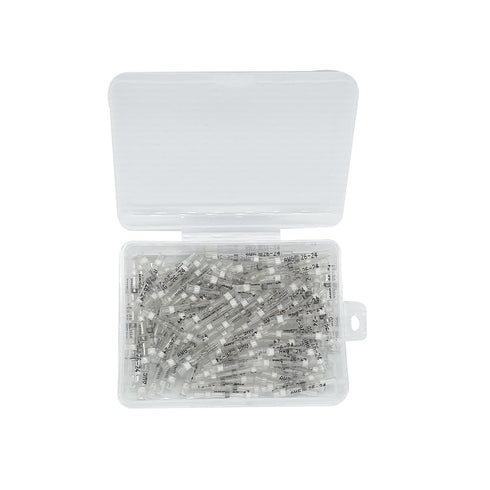100 PCS Solder Seal Wire Connectors 26-24 Gauge 25mm Long Insulated for Electrical Wire (26-24)......
