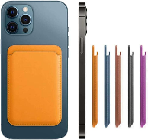 Strong Magnetic Card Holder Leather Wallet with MagSafe for Apple iPhone 14 Pro Max/14 Plus/14 Pro/14/13 Pro Max/13 Pro/13/13 Mini/12 Max/12/12 Pr...