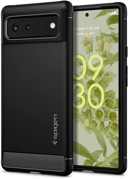 Spigen Rugged Armor Designed for Google Pixel 6 Case (2021) - Matte Black...