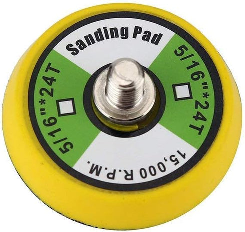 5Pcs 2-Inch Dual-Action Backing Plate, 5/16"-24 Thread | 15,000 RPM for Air Sander, Dual Action Car Polisher...