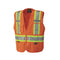Pioneer Hi Vis Tear-Away Mesh Back Safety Vest for Me - Reflective Tape, 4 Pockets - Construction, Traffic, Security - Orange...