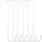 6 Pack 10 inch White Steel Heavy-Duty S Hooks for Kitchen, Bathroom, Garage, Outdoor, Hangers, Towel, Utility, Food, Wall Mount, Decoration, Key H...