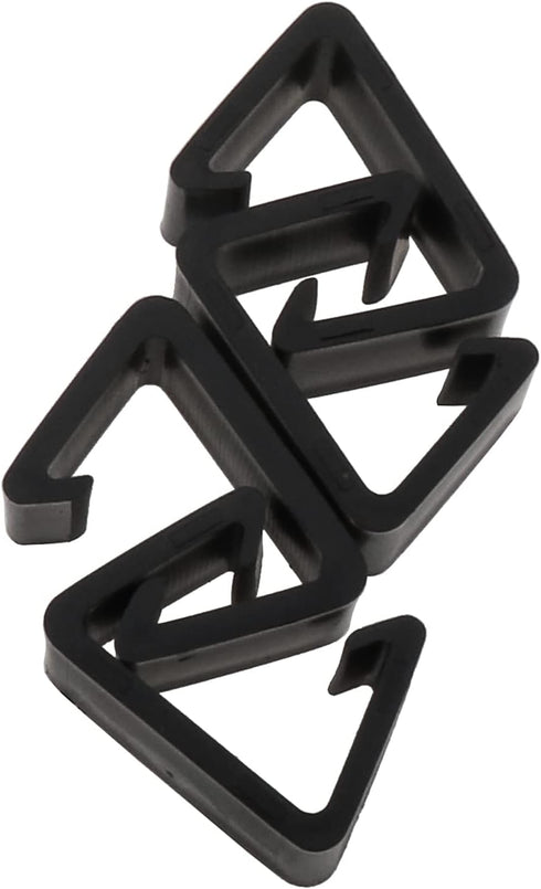 6pcs Outdoor Furniture Clips Patio Sofa Clips Black Plastic Chair Fasteners Connect Outdoor Couch Patio Furniture Inner Width 1.69"...