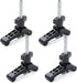POWERTEC 71661-P2 Mini T Track Hold Down Clamps Woodworking Series, 3-3/4” x ¾ Reinforced Plastic Clamps with Steel T-Bolts, 4 PK, Black...