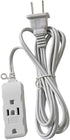 Multi Plug Extender Box 3 Outlet Power Strip,Flat pins Socket,3FT,6Ft,9Ft,15Ft Bulb,TV Long Extension Cord, with 3rd Grounding Pin,White (2.7m/9Ft...