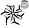 Elastic Sheet Fasteners for Staying Bedsheet Flat, Adjustable Bed Sheet Holder Straps, 6 Way Cross Sheet Clips Band Sheet Fastener, Suitable for R...
