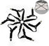 Elastic Sheet Fasteners for Staying Bedsheet Flat, Adjustable Bed Sheet Holder Straps, 6 Way Cross Sheet Clips Band Sheet Fastener, Suitable for R...