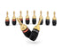 Deadbolt Banana Plugs 5-Pairs by Sewell, Gold Plated Speaker Plugs, Quick Connect...