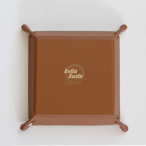 BELLA BUSTA-Traditional Wool 7 years Anniversary-Forever to go-Engraved Wool Tray with Breakdown Dates-Storage & Organization Jewelry Trays (Anniv...