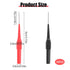 10 Pcs 0.7mm Multimeter Test Probe Pins, Wire Piercing Probe Insulation Back Probes Non-Destructive Insulation Wire Piercing Needle for Banana Soc...
