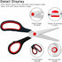 Scissors, 2 Pack 7.5 inch Scissors for Office and Home, Scissors All Purpose for School Fabric Craft Supplies Use...