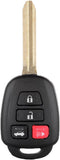 ECCPP Key Fob (Shell Case) Replacement fit for Uncut Keyless Entry Remote for Scion FR-S for Toyota Camry Corolla RAV4 HYQ12BDM (Pack of 1)...