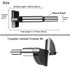 1-1/8 Inch Carbide Forstner Drill Bit, Carbide Tipped Forstner Bit for Hard Wood, Wood Drilling Bit Woodworking Hinge Cutter Tool Kits for Wood Pl...