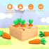 Montessori Toys for 1 Year Old, Wooden Toys Developmental Shape Sorting & Matching Puzzle Carrots Harvest Game, Birthday Gifts for Toddlers Babies...