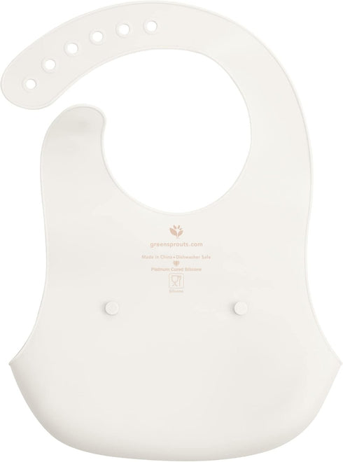 green sprouts Unisex Baby Scoop Silicone Bib, Light Spice...