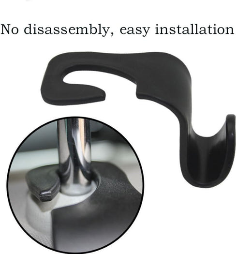 Car Seat Headrest Hooks, Black 10 PCS...