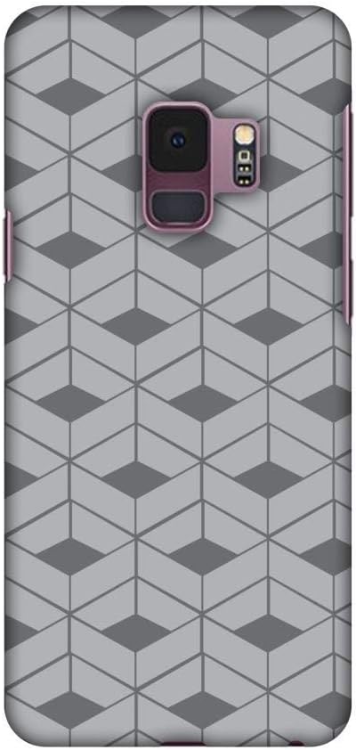 AMZER Slim Fit Printed Snap On Hard Shell Case, Back Cover with Screen Cleaning Kit Skin for Samsung Galaxy S9 - HD Color, Ultra Light - Carbon Fi...
