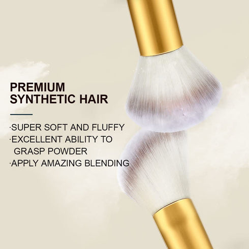 Make up Brushes, VANDER 24pcs Premium Cosmetic Makeup Brush Set for Foundation Blending Blush Concealer Eye Shadow, Cruelty-Free Synthetic Fiber B...