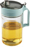 TENTA KITCHEN Olive Oil Vinegar Syrups Bottle Dispenser Cruet - 650ml(22Oz) Oil Bottle Glass With No Drip Plastic Bottle Spout And Protective Cap...