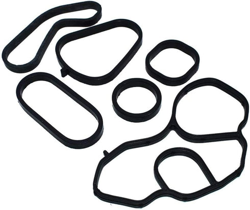 Oil Filter Housing Gasket Set 11428643747 and Oil Cooler Seal Set 11428643758 replacement for Mini Cooper...