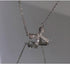 silver bow necklace, Women's bow collarbone chain, Bow necklaces for women, Bow pendant necklaces, sparkling fine rhinestone necklaces, Necklace J...