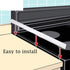 Silicone Kitchen Stove Counter Gap Cover Long & Wide Gap Filler (2 Pack) Seals Spills Between Counters, Stovetops, Washing Machines, Oven, Washer, | Heat-Resistant and Easy Clean (White),25 inches