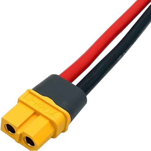 5Pairs XT60H (XT60 Upgrade Plug Male Female Extension Connector Adapter with Sheath Housing with 12AWG 10cm Silicone Wire for RC Lipo Battery FPV ...