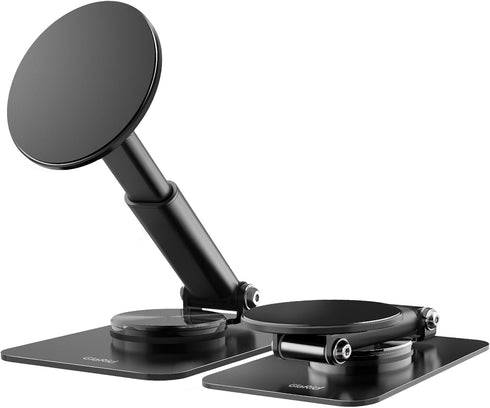 Magnetic Phone Stand Compatible with MagSafe, Phone Stand for Desk with 360°Rotation Base, Adjustable Height, Aluminum Phone Stand Compatible for ...