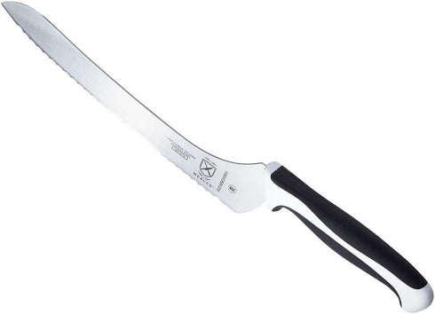 Mercer Culinary Millennia Color Handle Cutlery 9" Offset Bread Knife (Wavy Edge) White...