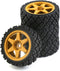 1/10 RC On Road Tires Rubber Rally Tyres and Wheels Rims 12mm Hex for 1/10 Scale RC Racing Drift Car HPI KYOSHO Tamiya XV01 XV02 TA06 TT01 TT02 PT...