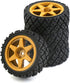 1/10 RC On Road Tires Rubber Rally Tyres and Wheels Rims 12mm Hex for 1/10 Scale RC Racing Drift Car HPI KYOSHO Tamiya XV01 XV02 TA06 TT01 TT02 PT...