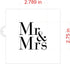 Mr & Mrs Cookie and Craft Stencil by Designer Stencils...