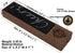 Engraved Beer Tap Handle with Chalkboard, 8"X 2", Square Beer Tap Handle Made from Walnut wood, Unique beer gift for men...