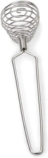 Mini French Spring Whisk, 8.67 Inch Silver Stainless Steel Spring Coil Whisk, Hand Eggbeater Egg Mixer Whisk Blender Stirring Beater...