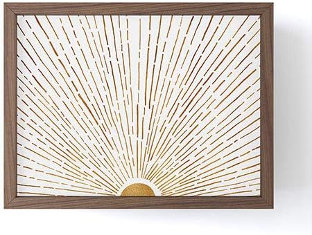 Society6 70868-frmp04 Modern Tropical Let The Sunshine In Framed Mini Print, 4" x 3", Maple...