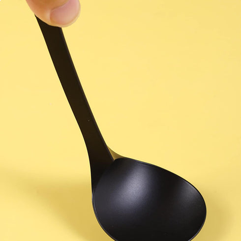Plastic Dessert Spoons,Disposable Soup Spoons,Heavy Duty Black Spoons for Party Office Restaurants Events Utensils,5.5 x 1.57 Inch,Black,100 Piece...