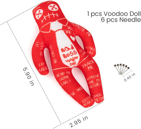 Personalized Revenge Voodoo Doll Revenge Spell with 6 pcs Pins (Red)...
