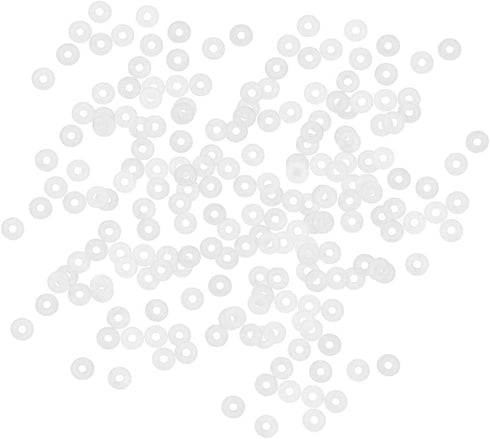 uxcell Silicone O-Rings, 3mm OD 1mm ID 1mm Width VMQ Seal Gasket for Compressor Valves Pipe Repair, White, Pack of 200...