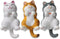 3 Pcs Fun Cat Fridge Magnets, Kroysea Cute Refrigerator Stickers, Decorative Strong Magnets, for Whiteboard Kitchen, Office Cabinets and Dishwashe...