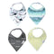Copper Pearl 4 Pack Soft Cotton Baby Bibs for Drooling and Teething, Absorbent Drool Bibs for Baby Girl and Boy, Adjustable to Fit Newborns to Tod...
