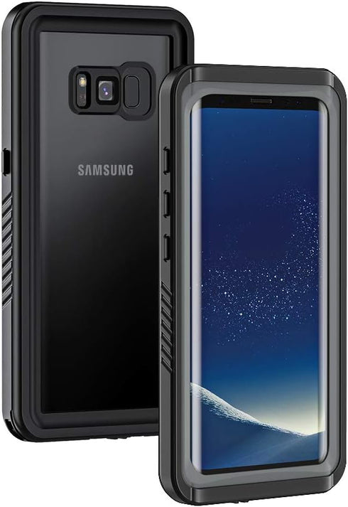 Lanhiem for Samsung Galaxy S8 Case, IP68 Waterproof Dustproof Case with Built-in Screen Protector, Rugged Full Body Shockproof Protective Phone Co...