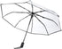 Tri-fold Clear Rain Umbrella with Frosted Handle Transparent Umbrella, for Portable to Carry for Travel(Black)...