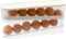 Automatic Rolling Dispenser for Refrigerator,12-Count Double Layer Rolling Egg Holder,Space Saving Eggs Organizer Tray for Refrigerator Countertop...
