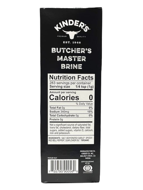 Kinder's Butcher's Organic Turkey Brine and Rub Kit with Brining Bag, 11.25-ounces, Gluten Free, USDA Organic, Kosher...