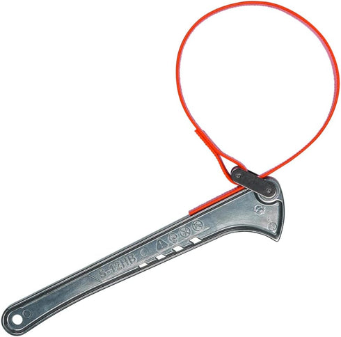 Klein Tools S12HB Strap Wrench, Adjustable Grip-It Strap Wrench Adjusts 1-1/2 to 5-Inch, 12-Inch Handle...