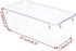 4 PCS Clear Plastic Drawer Organizer, Desk Drawer Divider Organizers and Storage Bins for Makeup, Jewelry, Gadgets for Kitchen, Bedroom, Bathroom,...