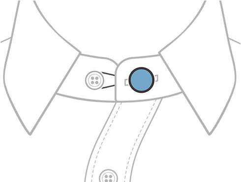 SHIRT COLLAR EXTENDERS - MIDNIGHT KISSES...
